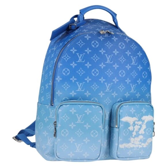 LOUIS VUITTON Clouds Backpack Multi Pocket Backpack Blue M45441 LV Auth 126591SM main image 7